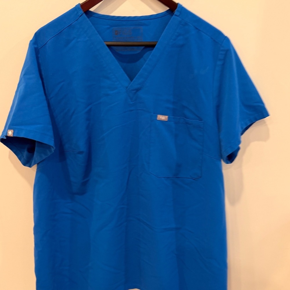 FIGS Catarina One-Pocket Scrub Top Royal Blue 3XL 1SW100003
